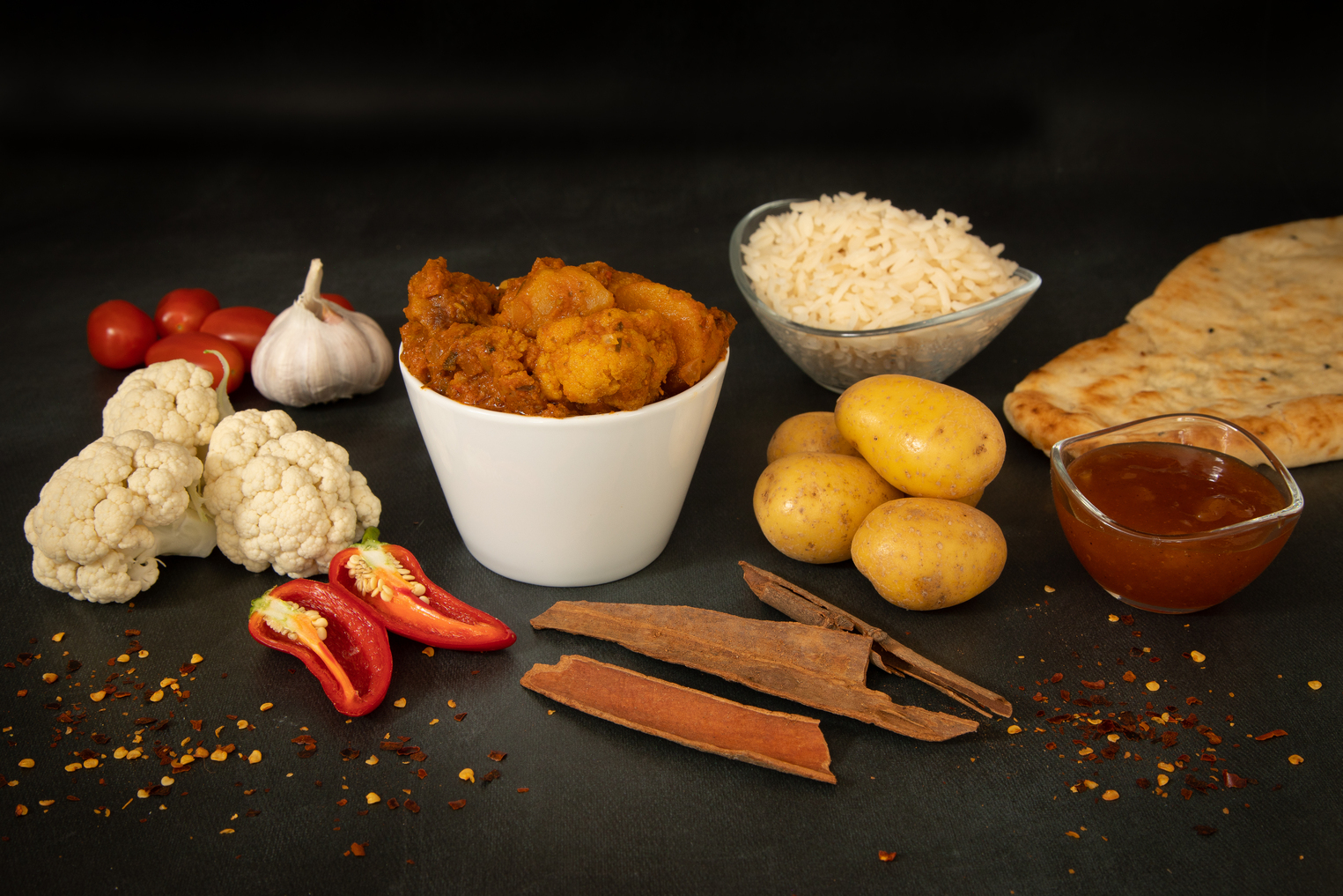 Potato and cauliflower masala